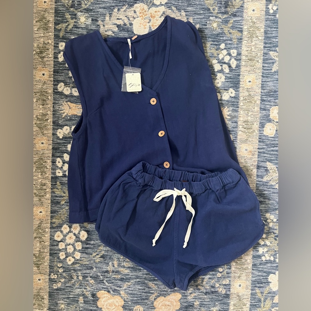 Free People So Fresh Vest Set